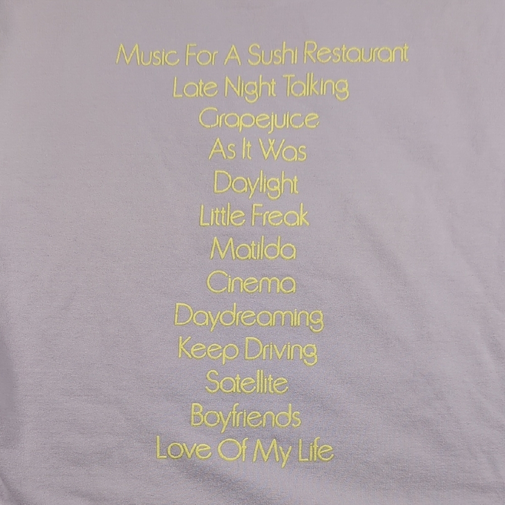Harry Styles 2022 Concert Playlist Hoodie Mens Size‎ Medium